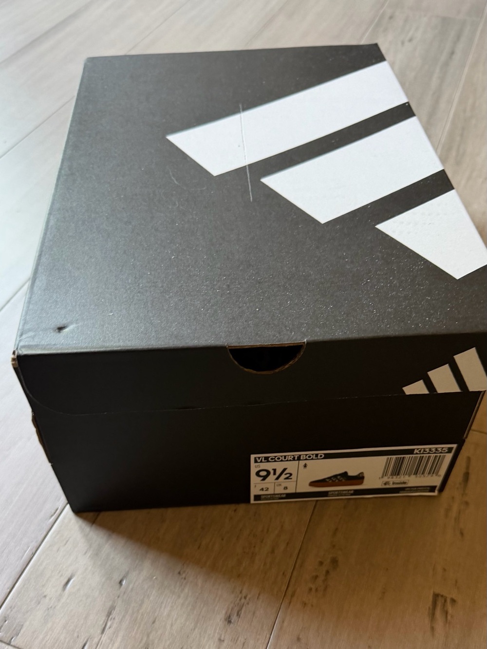 adidas Platform Sneaker in Chocolate Brown with Leopard Accent - Picture 2 of 10